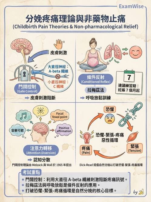 護理師 - 生產疼痛與麻醉技術 - AI 圖文解析預覽