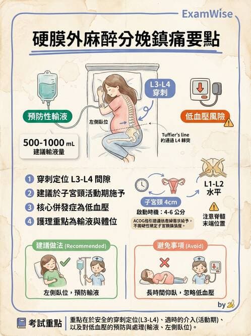 護理師 - 生產疼痛與麻醉技術 - AI 圖文解析預覽