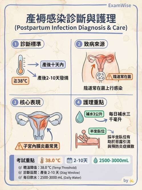 護理師 - 產後心理併發症與家庭計畫 - AI 圖文解析預覽