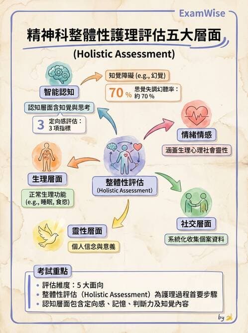 護理師 - 情感與思覺障礙綜合評估 - AI 圖文解析預覽