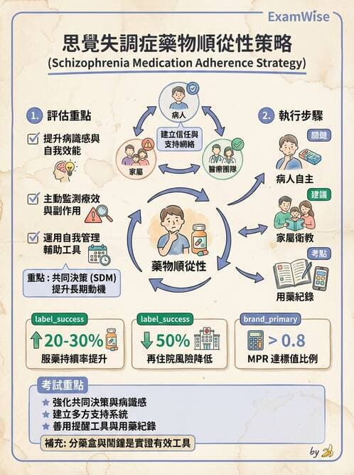 護理師 - 思覺失調症護理 - AI 圖文解析預覽