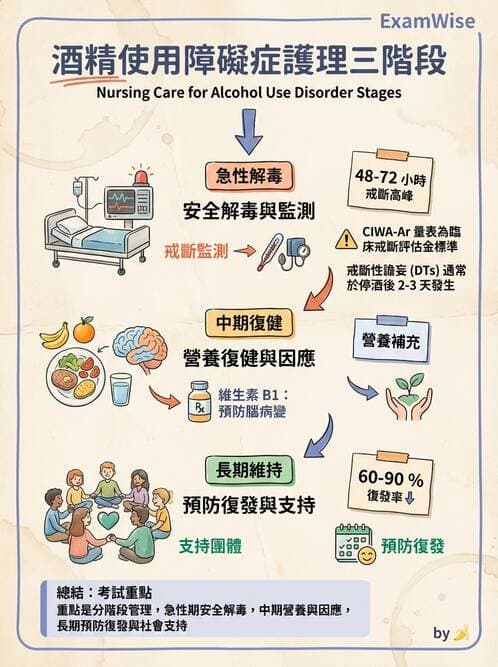 護理師 - 物質相關與成癮障礙 - AI 圖文解析預覽
