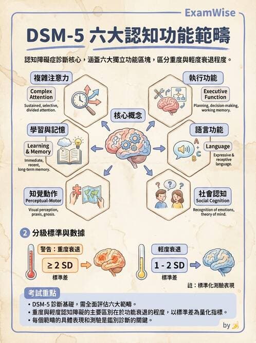 護理師 - 老年精神疾患 - AI 圖文解析預覽