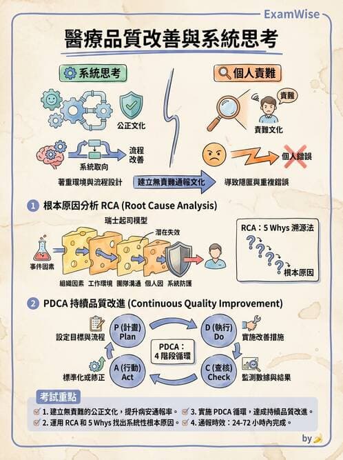 護理師 - 品質管理與病人安全 - AI 圖文解析預覽