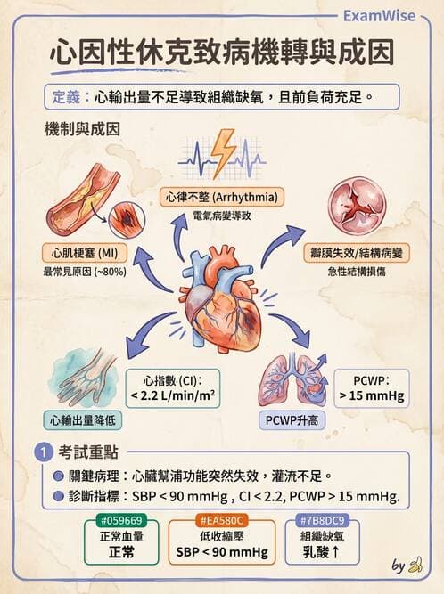 護理師 - 休克與敗血症護理 - AI 圖文解析預覽
