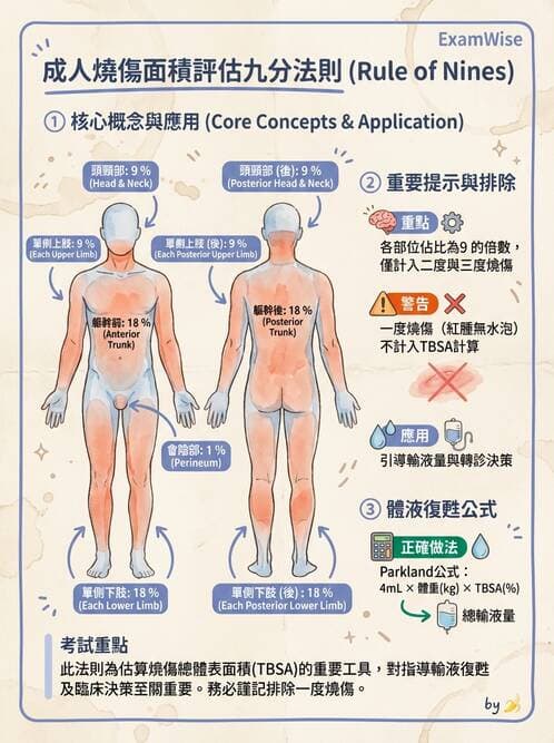 護理師 - 燒傷護理 - AI 圖文解析預覽
