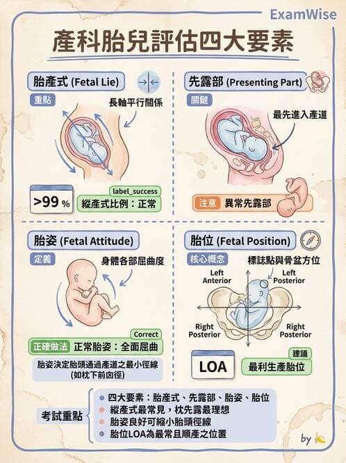 護理師 - 胎兒發育與監測評估 - AI 圖文解析預覽