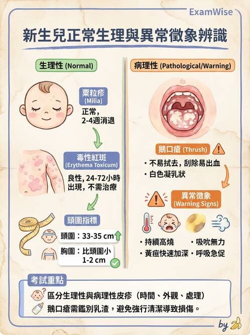 護理師 - 新生兒評估與生理特徵 - AI 圖文解析預覽