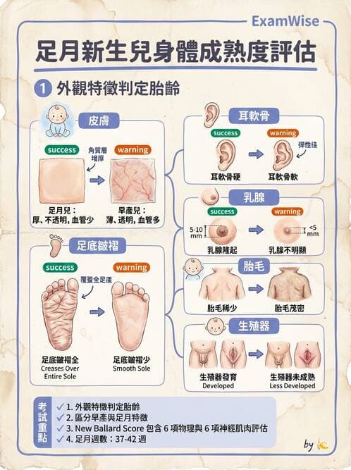 護理師 - 新生兒評估與生理特徵 - AI 圖文解析預覽