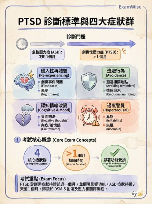 護理師 - 焦慮症與壓力相關障礙 - AI 圖文解析預覽