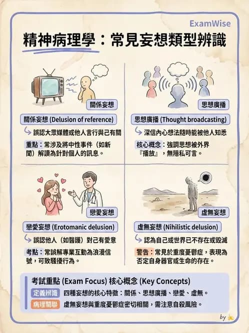 護理師 - 情感與思覺障礙綜合評估 - AI 圖文解析預覽