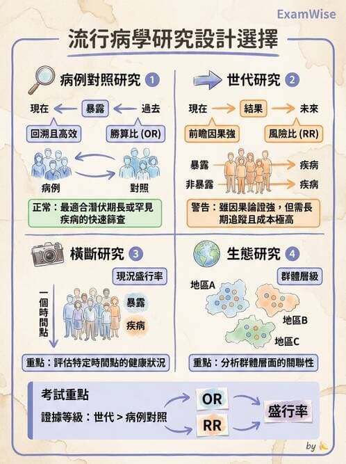 護理師 - 流行病學研究方法 - AI 圖文解析預覽