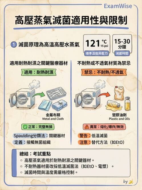 護理師 - 無菌消毒與感染控制 - AI 圖文解析預覽