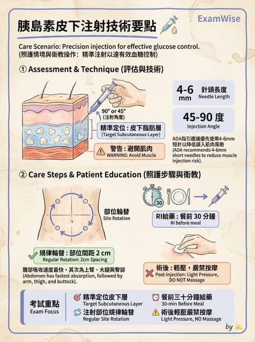 護理師 - 注射技術 - AI 圖文解析預覽