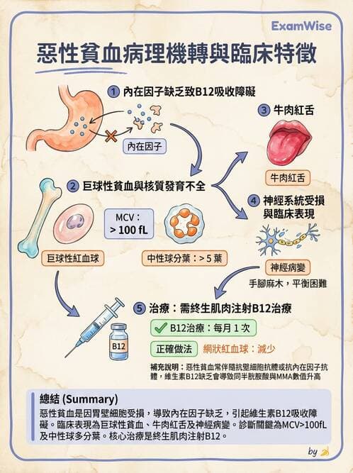 護理師 - 貧血與凝血疾病 - AI 圖文解析預覽