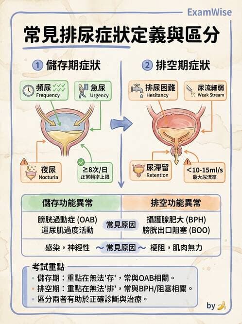 護理師 - 泌尿道疾病與排尿障礙 - AI 圖文解析預覽