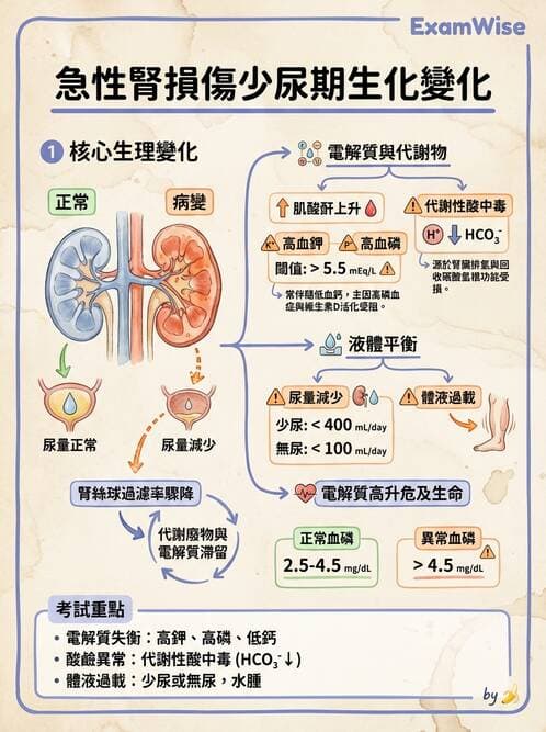 護理師 - 腎炎、腎衰竭與慢性腎臟病 - AI 圖文解析預覽