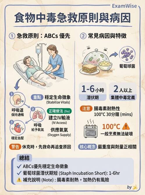 護理師 - 中毒與外傷護理 - AI 圖文解析預覽