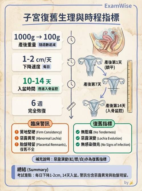 護理師 - 產後生理恢復與護理 - AI 圖文解析預覽
