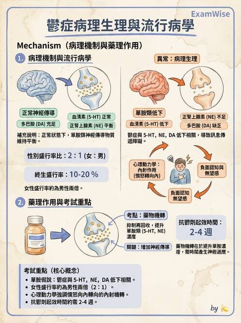 護理師 - 憂鬱症與自殺防治 - AI 圖文解析預覽