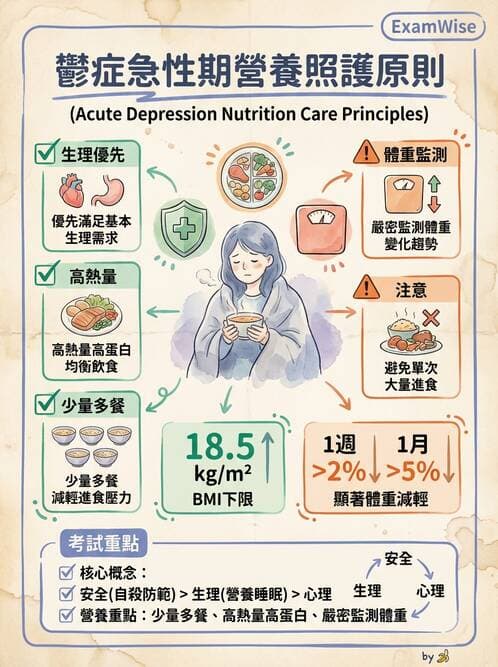 護理師 - 憂鬱症與自殺防治 - AI 圖文解析預覽