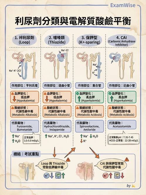 護理師 - 抗高血壓與血管藥物 - AI 圖文解析預覽