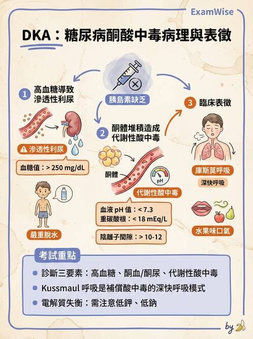 護理師 - 糖尿病併發症護理 - AI 圖文解析預覽