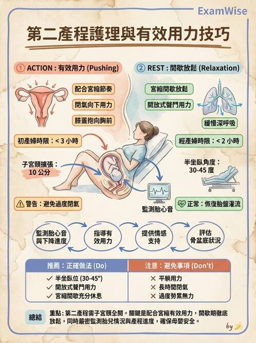 護理師 - 分娩過程與產科急症 - AI 圖文解析預覽