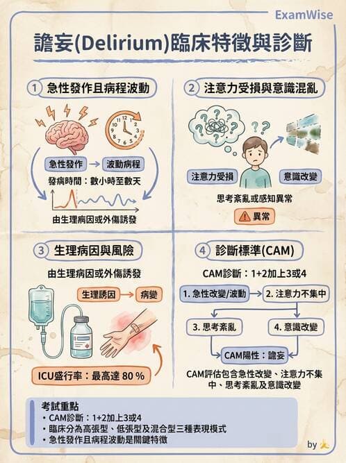 護理師 - 老年精神疾患 - AI 圖文解析預覽