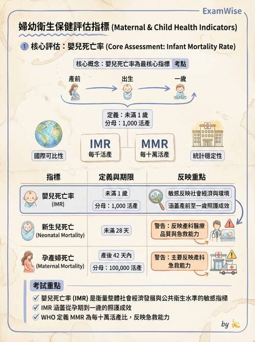 護理師 - 生命統計與健康指標 - AI 圖文解析預覽