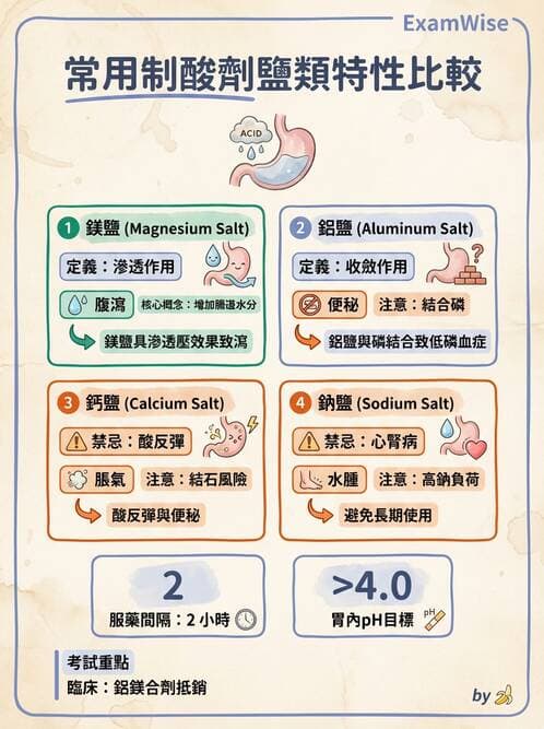 護理師 - 呼吸道及胃腸道作用藥物 - AI 圖文解析預覽