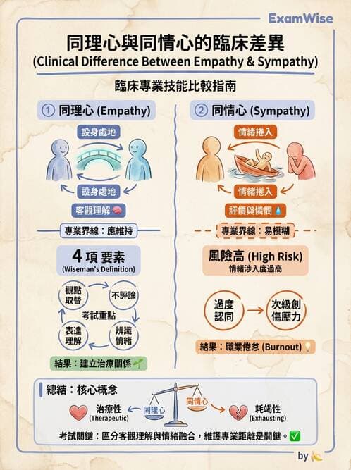 護理師 - 治療性溝通與護病關係 - AI 圖文解析預覽