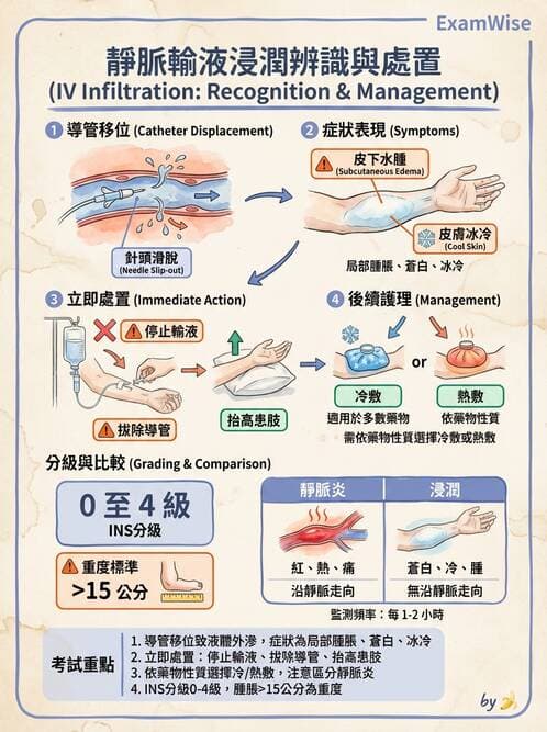 護理師 - 靜脈輸液與電解質平衡 - AI 圖文解析預覽