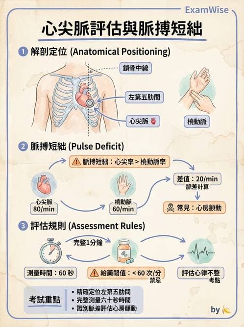 護理師 - 循環評估(脈搏與血壓) - AI 圖文解析預覽