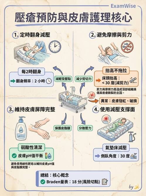 護理師 - 運動功能與傷口護理 - AI 圖文解析預覽