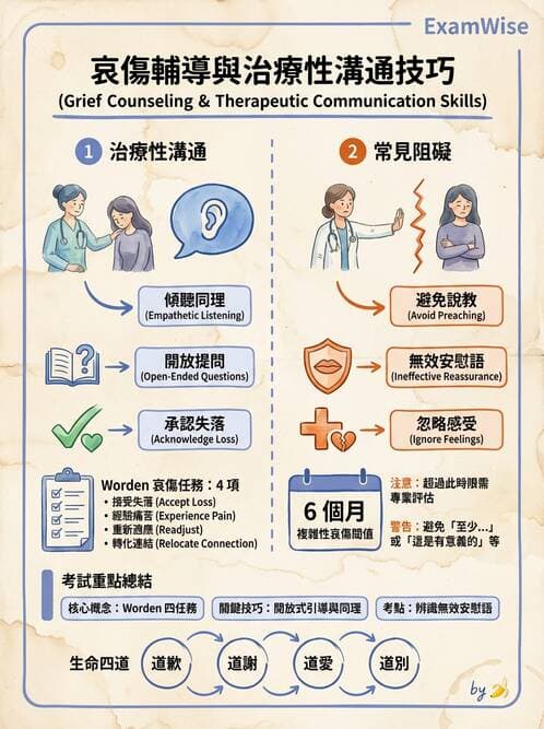 護理師 - 臨終與哀傷護理 - AI 圖文解析預覽