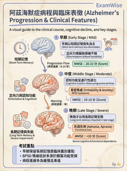 護理師 - 神經退化疾病與癲癇 - AI 圖文解析預覽