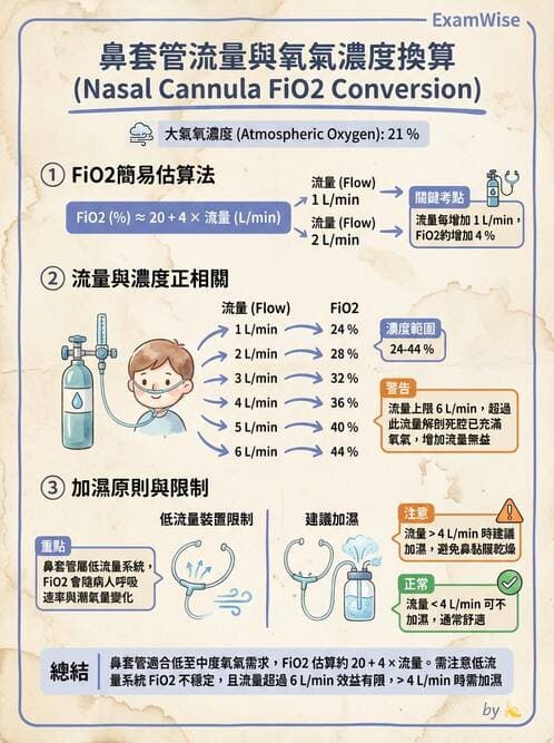 護理師 - 呼吸衰竭與胸腔護理 - AI 圖文解析預覽