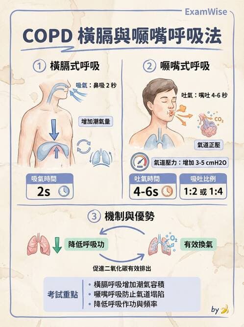 護理師 - COPD與氣喘 - AI 圖文解析預覽