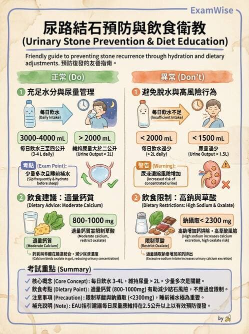 護理師 - 泌尿道疾病與排尿障礙 - AI 圖文解析預覽