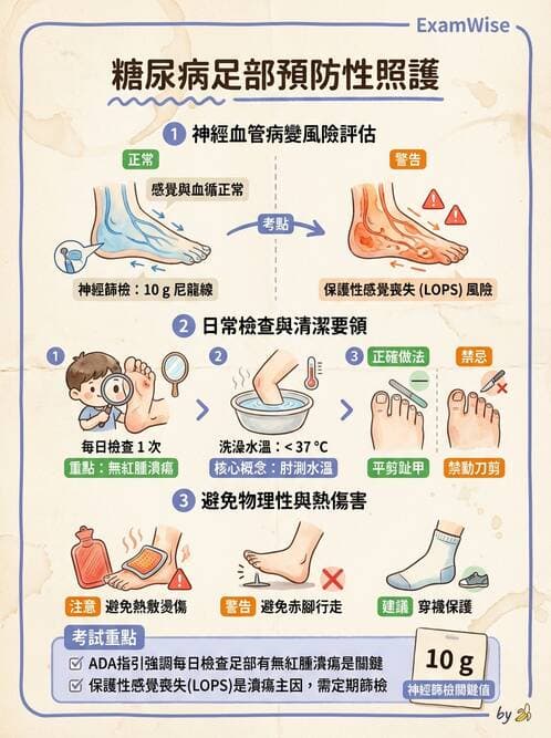 護理師 - 糖尿病併發症護理 - AI 圖文解析預覽