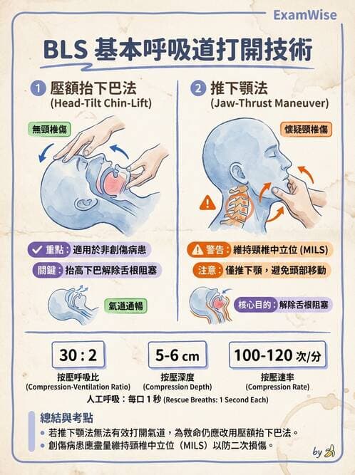護理師 - CPR、AED與急救技術 - AI 圖文解析預覽