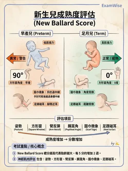 護理師 - 新生兒評估與生理特徵 - AI 圖文解析預覽