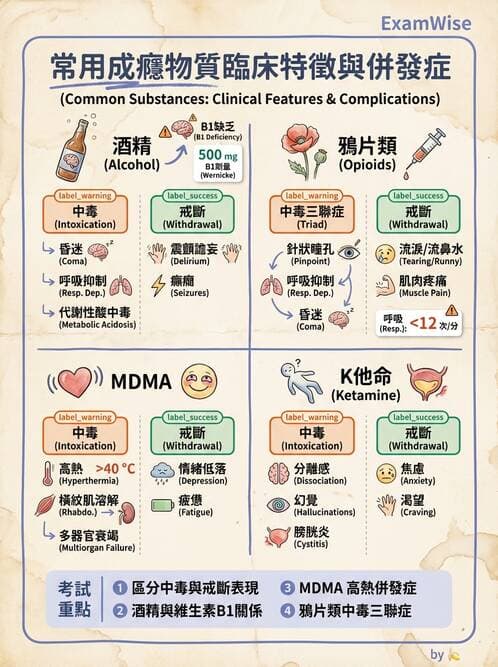 護理師 - 物質相關與成癮障礙 - AI 圖文解析預覽
