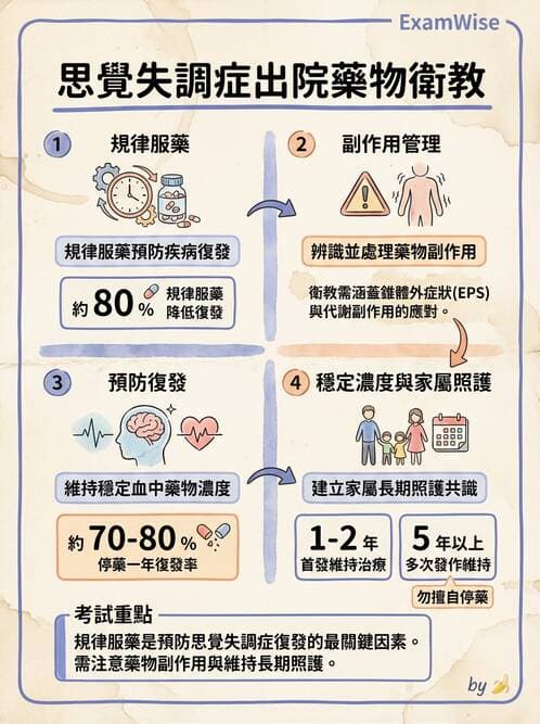 護理師 - 思覺失調症護理 - AI 圖文解析預覽