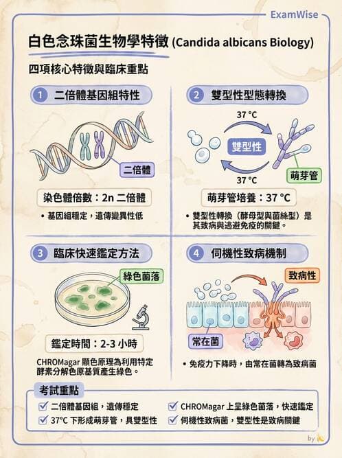護理師 - 黴菌學概論 - AI 圖文解析預覽