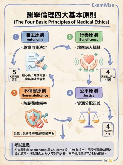 護理師 - 護理理論與專業倫理 - AI 圖文解析預覽
