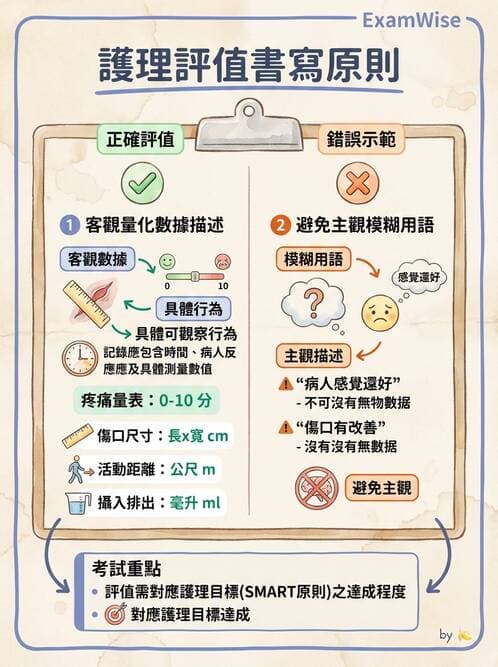 護理師 - 護理過程(評估至評值) - AI 圖文解析預覽