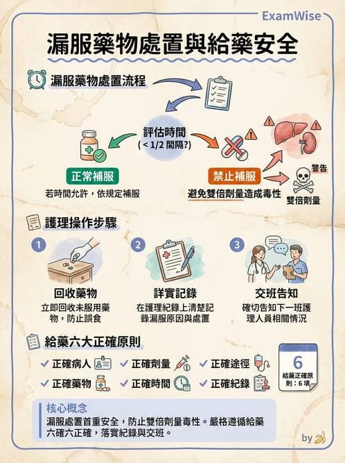 護理師 - 給藥原則與口服給藥 - AI 圖文解析預覽
