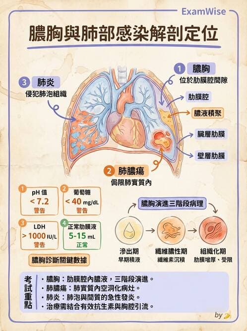 護理師 - 肺炎與呼吸道感染 - AI 圖文解析預覽